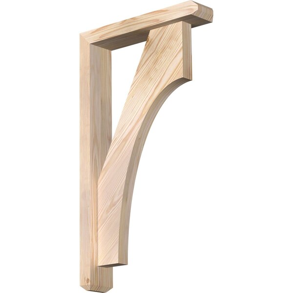 Ekena Millwork Westlake Craftsman Smooth Bracket w/ Offset Brace, Douglas Fir, 3 1/2"W x 16"D x 28"H BKT0402X16X28WTL04SDF - main